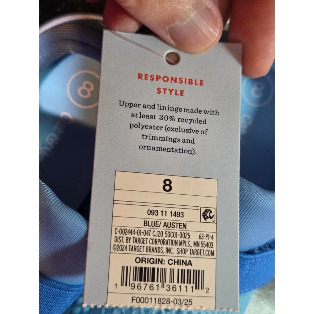 Cat & Jack Toddler Austen Slip-On Mesh Sneakers Blue Size 8